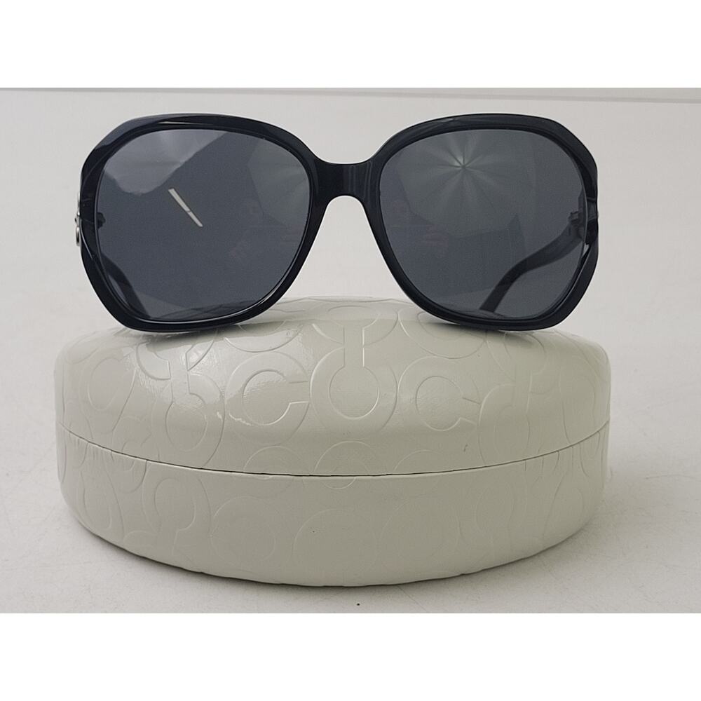 Coach Integration Flower Black Sunglasses Model HC8233 w Case - Picture 9 of 11